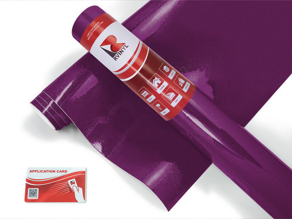 Rwraps Gloss Metallic Grape Tool Cabinet Wrap Color Film