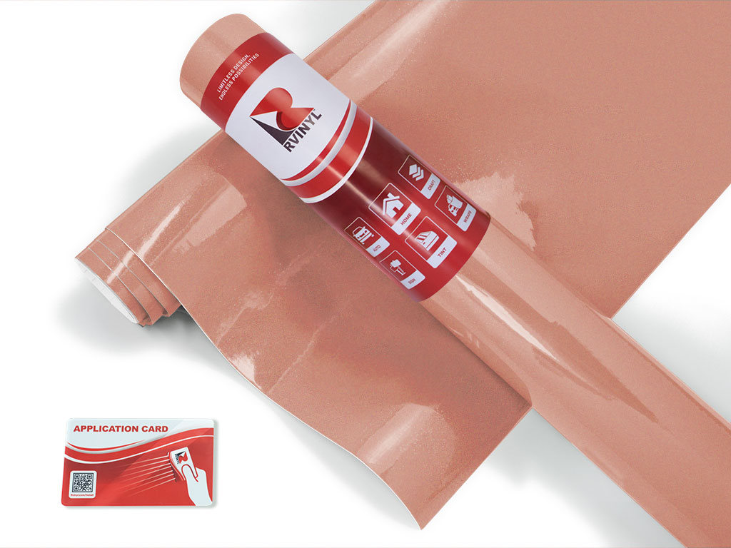 Rwraps Gloss Metallic Rose Gold Jet Ski Wrap Color Film