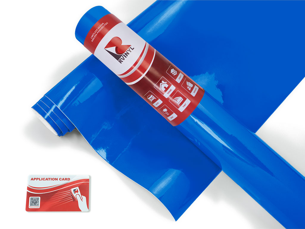 Rwraps Hyper Gloss Blue Jet Ski Wrap Color Film