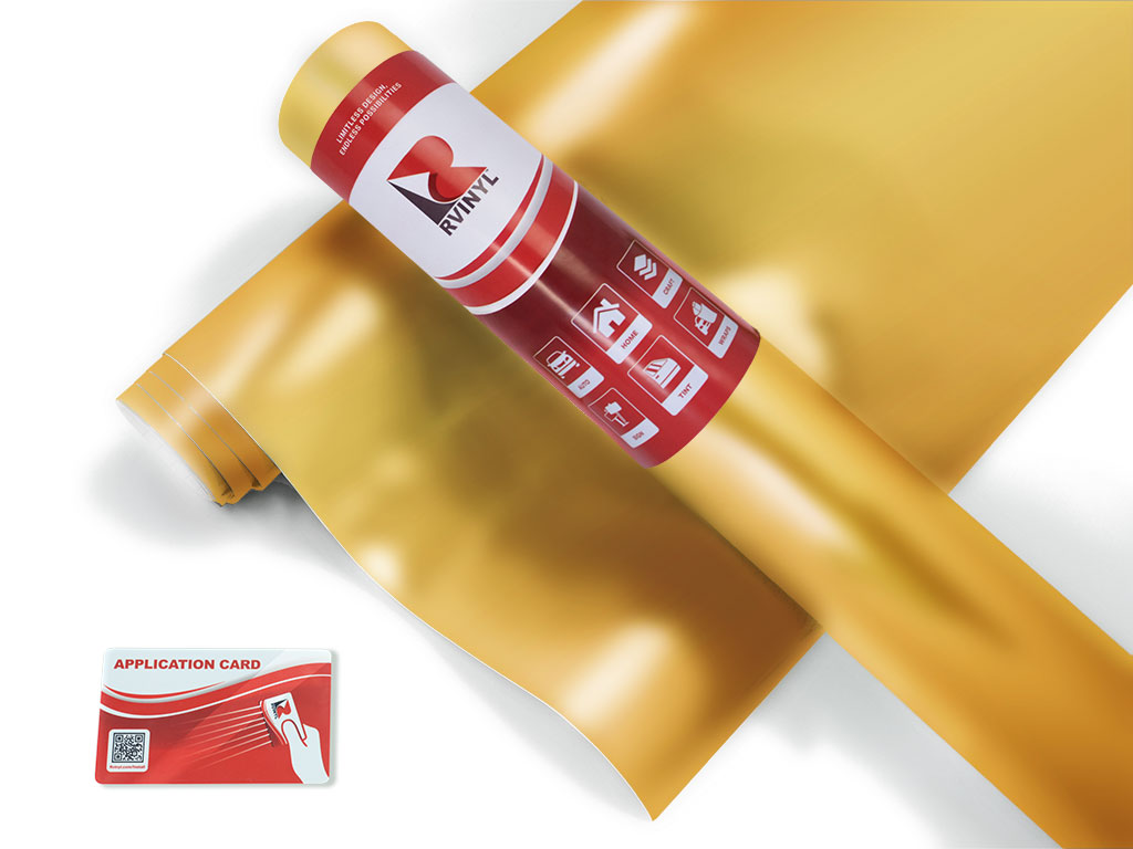Rwraps Matte Chrome Gold Van Wrap Color Film