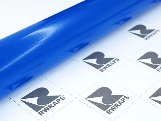 Rwraps™ Blue Smears Paint Splatter Vinyl Wrap