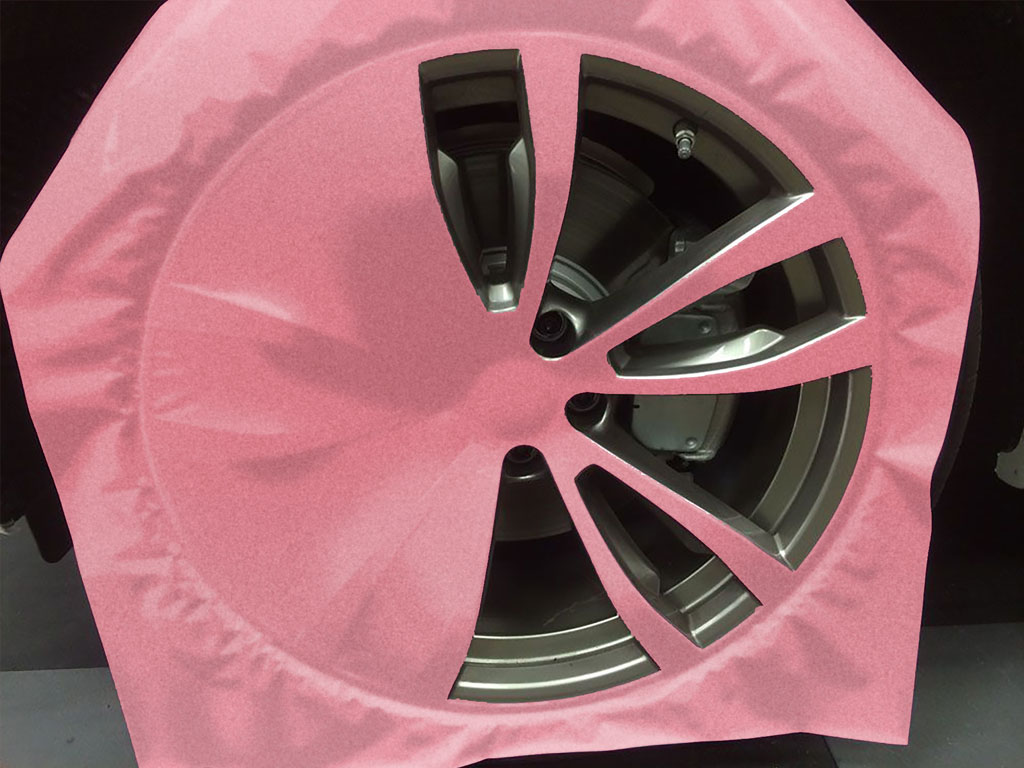Rwraps™ Velvet Pink Custom Wheel Installation Process
