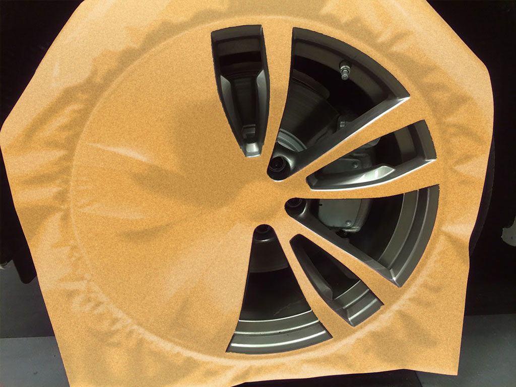 Rwraps™ Velvet Yellow Custom Wheel Installation Process