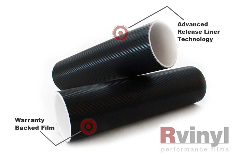 Black 3D Carbon Fiber Vinyl Sheets