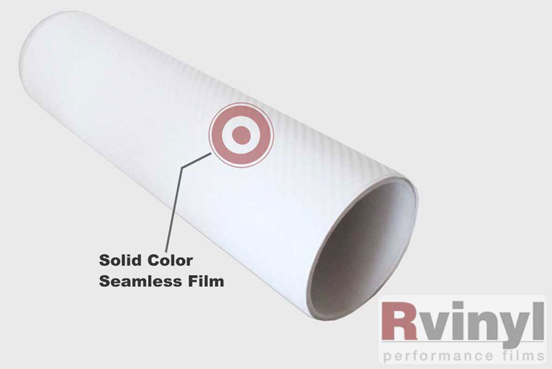 White 3D Carbon Fiber Vinyl Rolls