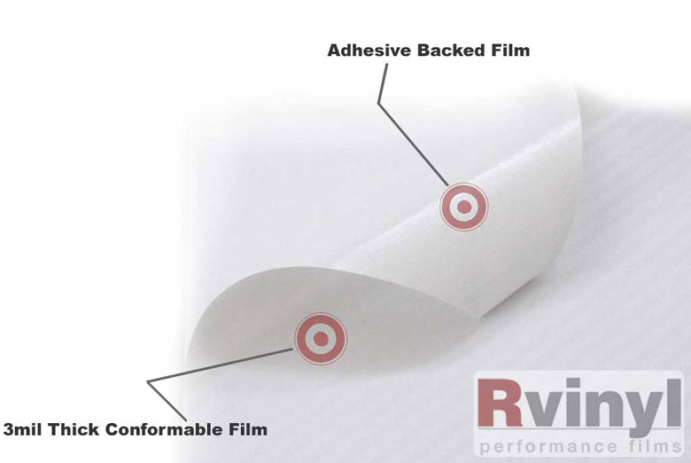 White 3D Carbon Fiber Wrap Kits