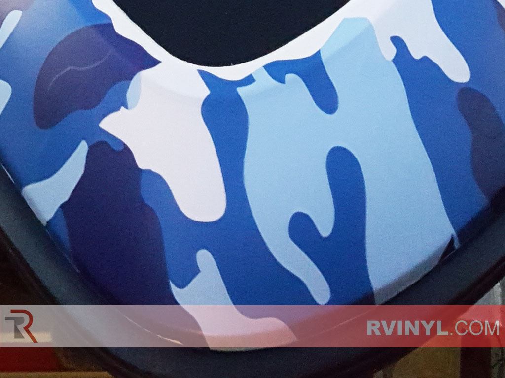 Rwraps� Camouflage Vinyl Film Wrap - Blue Camo