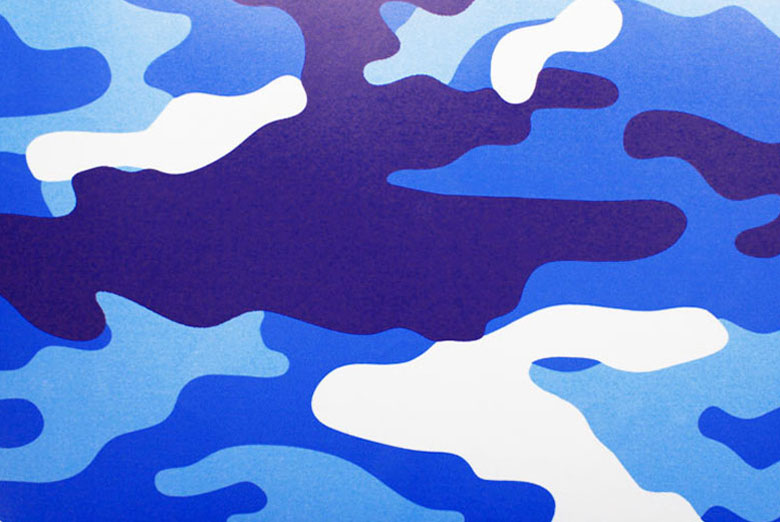 Blue Camouflage Vinyl Wrap