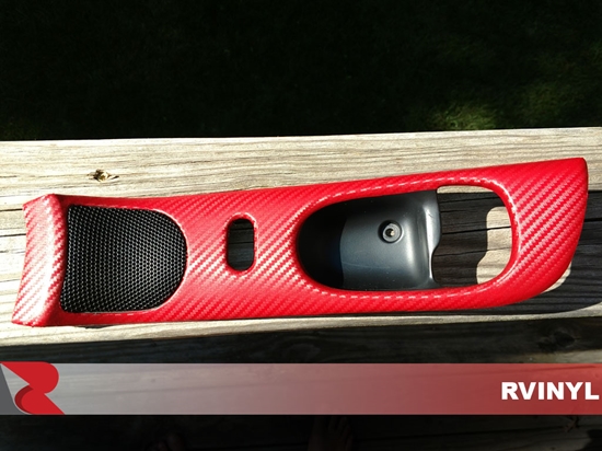 Custom 3D Rwraps Carbon Fiber Red Dash Kit Vinyl Wrap for Buick Regal