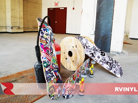 Rwraps™ Sticker Bomb Skateboard Vinyl Skins