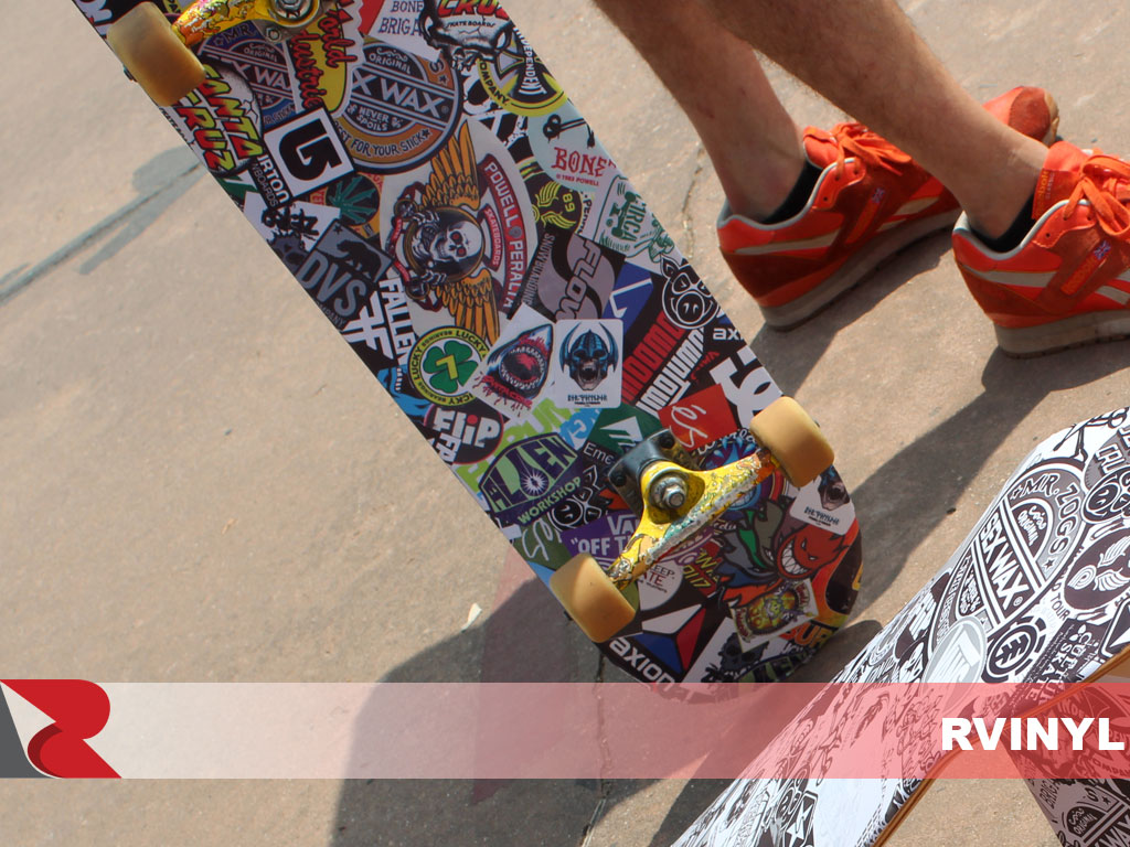 Rwraps™ Sticker Bomb Skateboard Deck Skins
