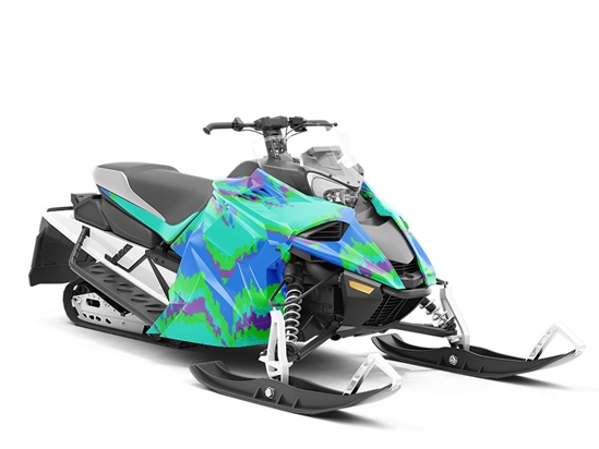 Alone Again Abstract Custom Wrapped Snowmobile