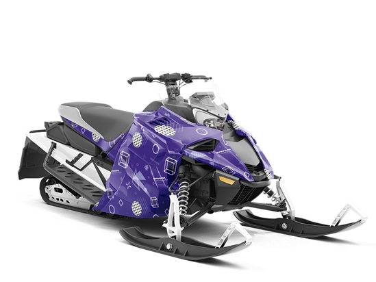 Back Again Abstract Custom Wrapped Snowmobile