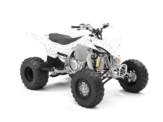 Blue Sprinkles Abstract ATV Wrapping Vinyl