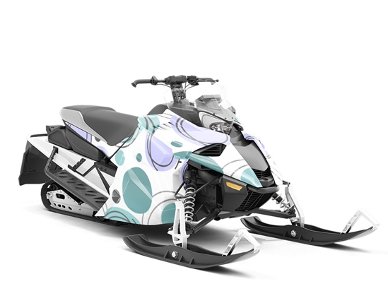 Drip Drop Abstract Custom Wrapped Snowmobile