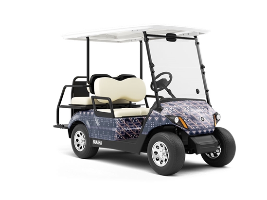 Eyes Own Abstract Wrapped Golf Cart