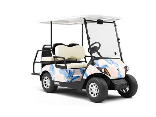 Lost Rivers Abstract Wrapped Golf Cart
