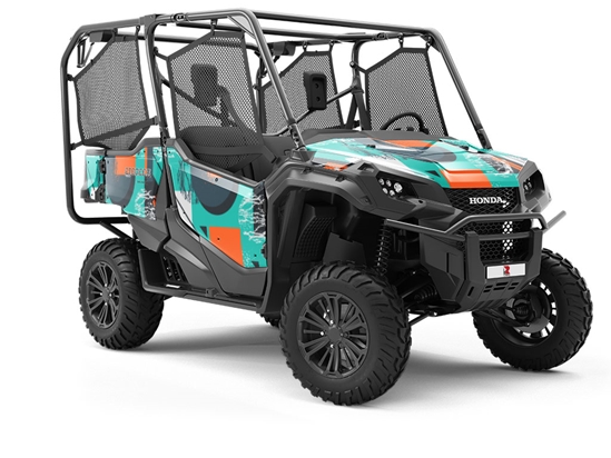 Oil Spill Abstract Utility Vehicle Vinyl Wrap