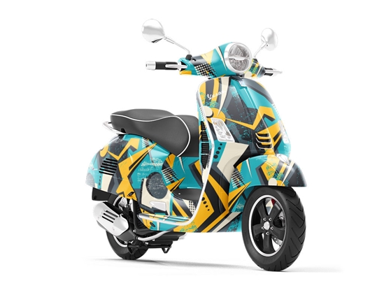 Over Again Abstract Vespa Scooter Wrap Film