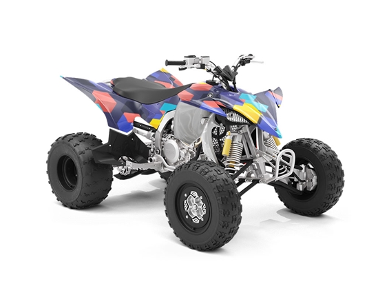 Work Over Abstract ATV Wrapping Vinyl
