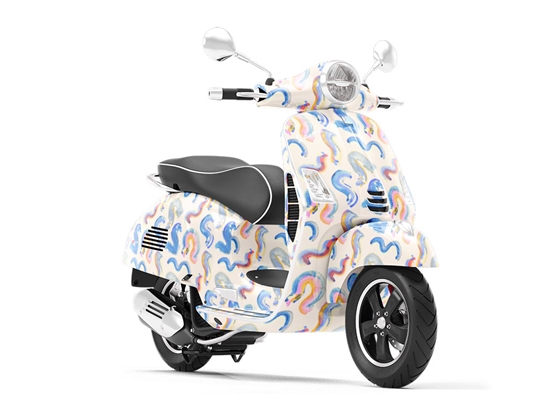 Wormy Dreams Abstract Vespa Scooter Wrap Film