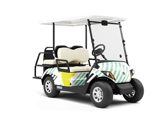 Adams Apple Abstract Wrapped Golf Cart