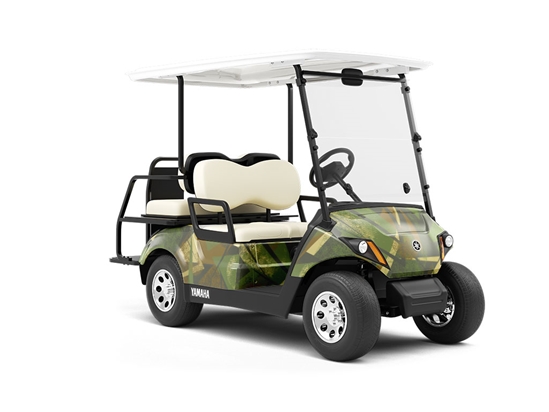 Army Dreamers Abstract Wrapped Golf Cart