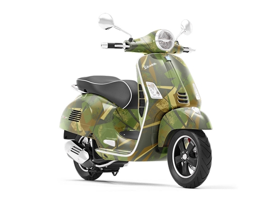Army Dreamers Abstract Vespa Scooter Wrap Film
