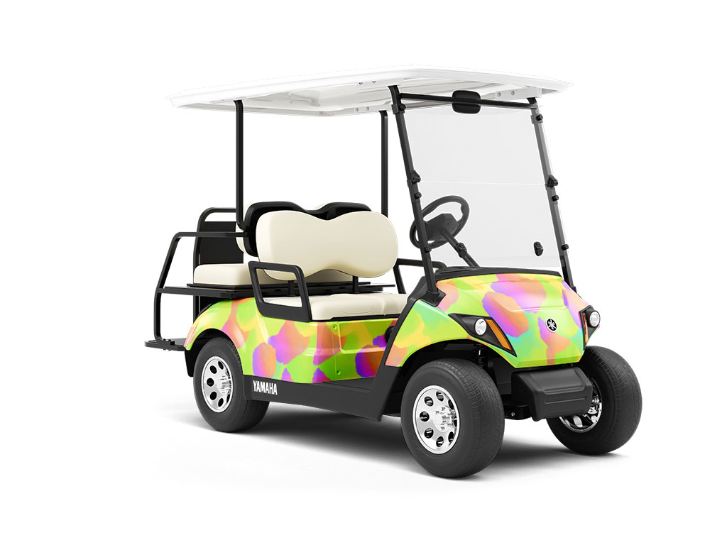 Artful Realizations Abstract Wrapped Golf Cart