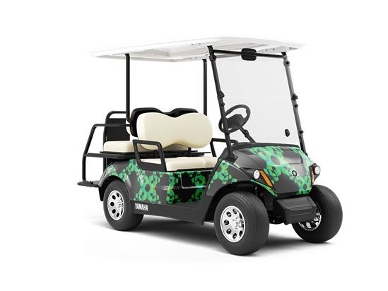 Muddle Through Abstract Wrapped Golf Cart