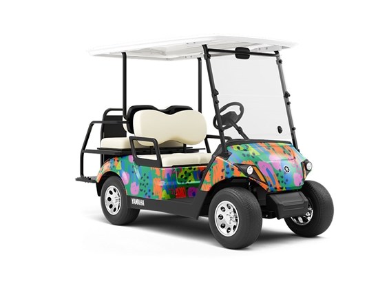 Scientific Amalgamation Abstract Wrapped Golf Cart