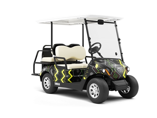 Shaggy Rogers Abstract Wrapped Golf Cart