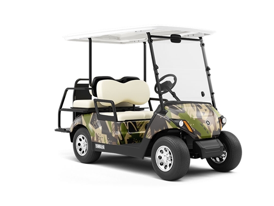 The Authority Abstract Wrapped Golf Cart