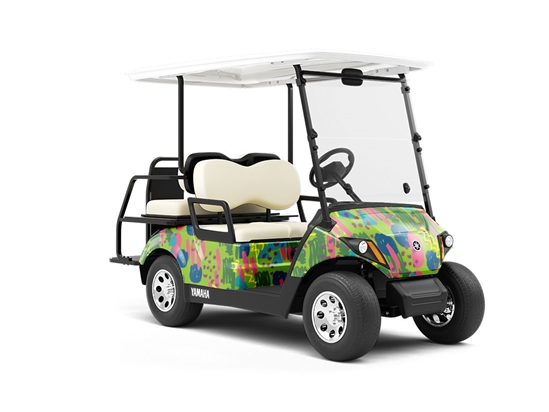 Third Day Abstract Wrapped Golf Cart