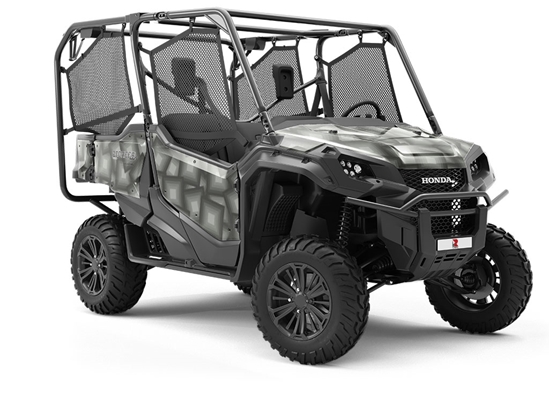 Stacked Squares Abstract Utility Vehicle Vinyl Wrap