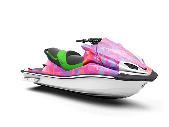 After Glow Abstract Jet Ski Vinyl Customized Wrap