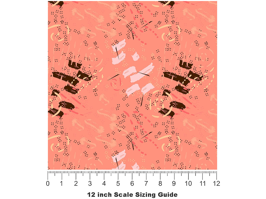 Ah Miss Abstract Vinyl Film Pattern Size 12 inch Scale