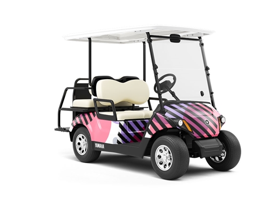 Beach Ballroom Abstract Wrapped Golf Cart