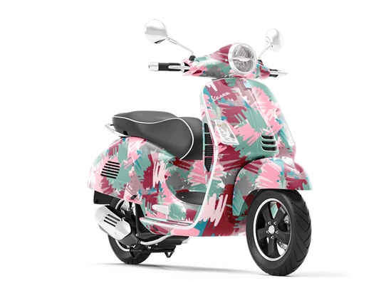 Friendly Lovers Abstract Vespa Scooter Wrap Film
