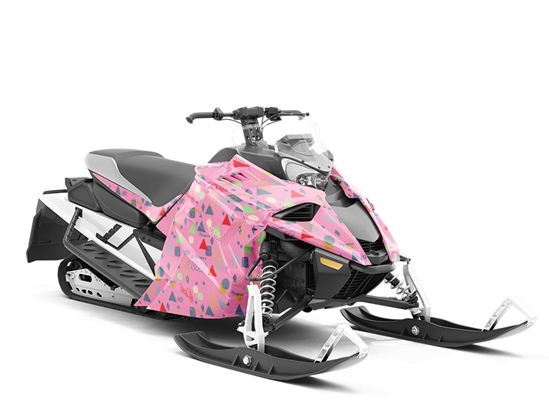 Kept Woman Abstract Custom Wrapped Snowmobile