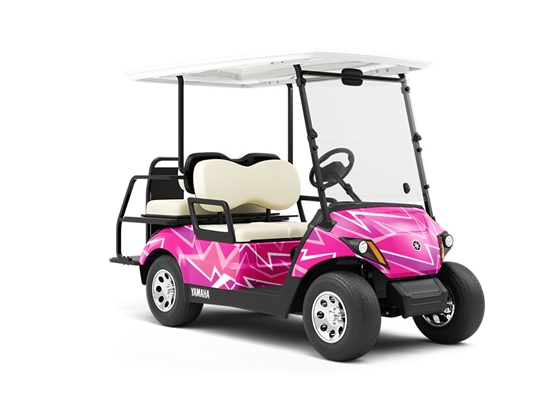 Over You Abstract Wrapped Golf Cart