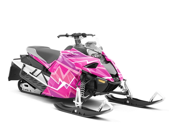 Over You Abstract Custom Wrapped Snowmobile