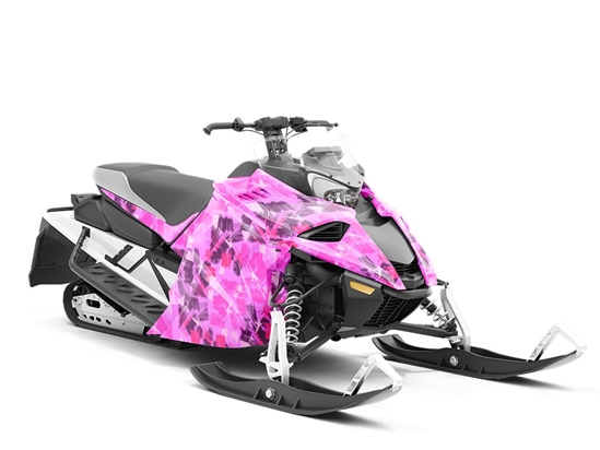 Sweet Desire Abstract Custom Wrapped Snowmobile