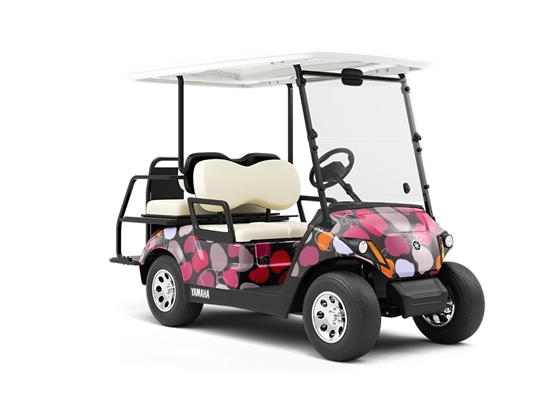 Taking Breaths Abstract Wrapped Golf Cart