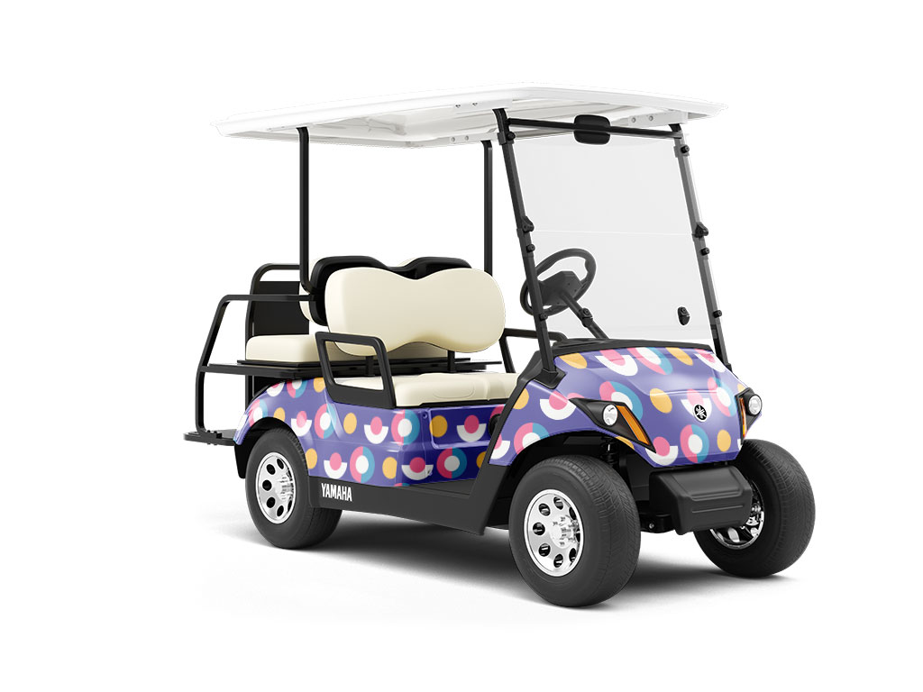 Boat Party Abstract Wrapped Golf Cart