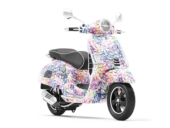 Bobby Pin Abstract Vespa Scooter Wrap Film