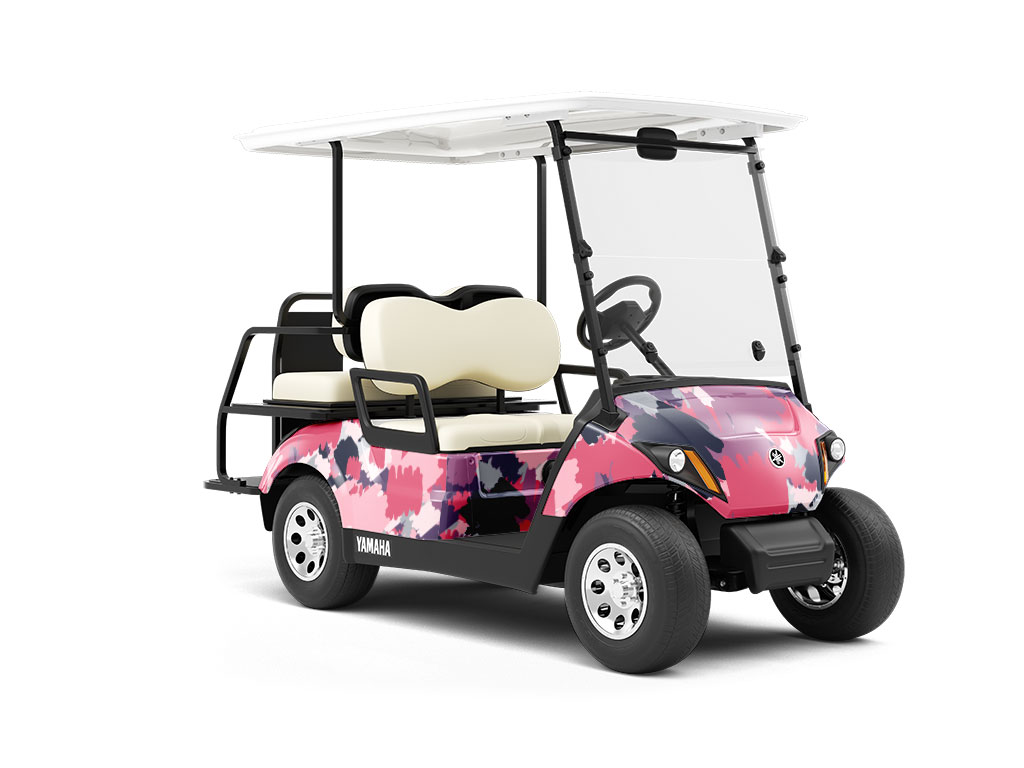 Bratty Backtalk Abstract Wrapped Golf Cart