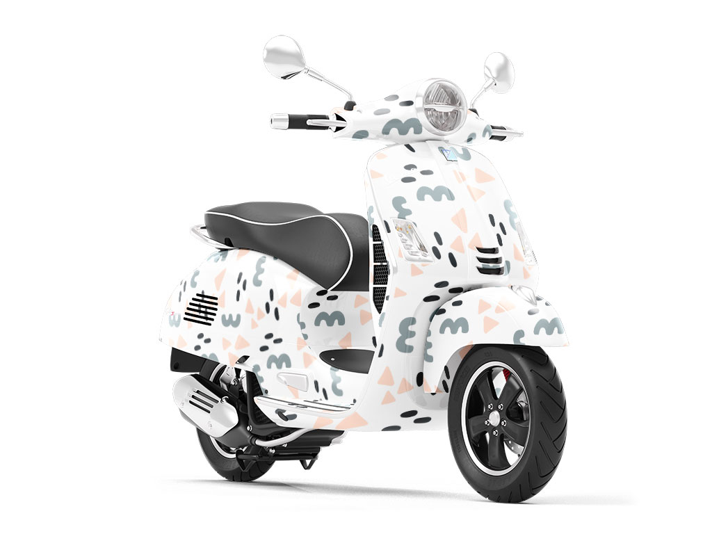 Brief Cameo Abstract Vespa Scooter Wrap Film