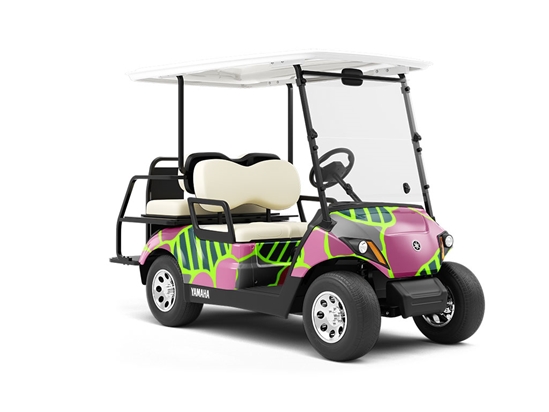 Carried Away Abstract Wrapped Golf Cart