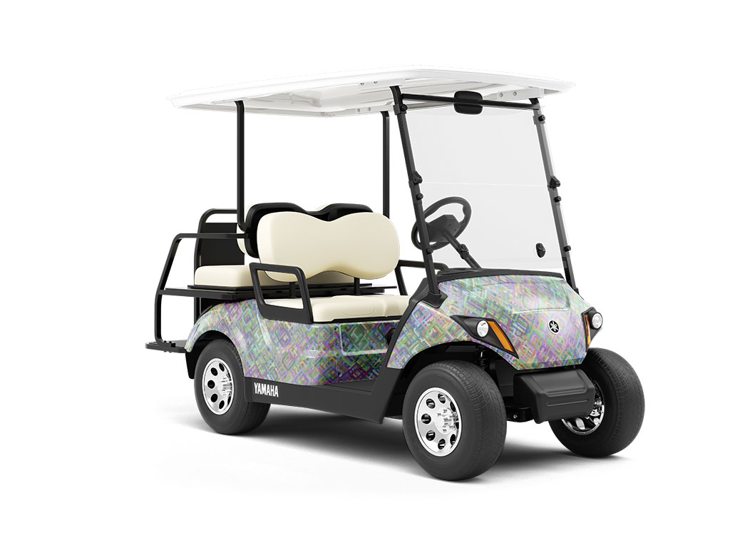 Carte Blanche Abstract Wrapped Golf Cart